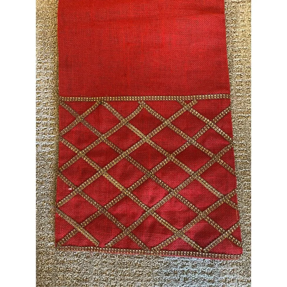 Jingles & Joy Red / Gold Runner Fully Lined